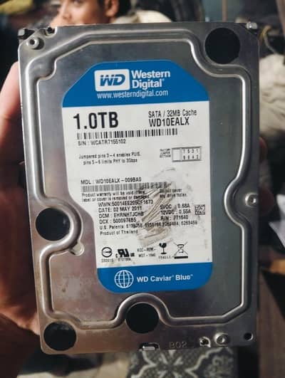 WD 1TB HDD Western Digital Caviar Blue SATA | 32MB Cache | WD10EALX