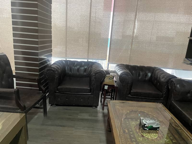 Office Table Chairs & 8 seter Sofa set 2
