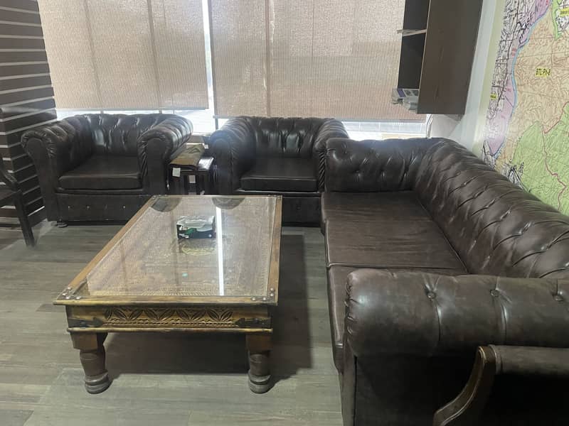 Office Table Chairs & 8 seter Sofa set 5