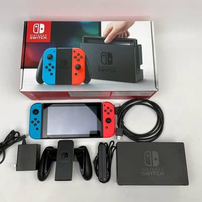 Nintendo Switch V1 (2017) – Neon Red & Blue