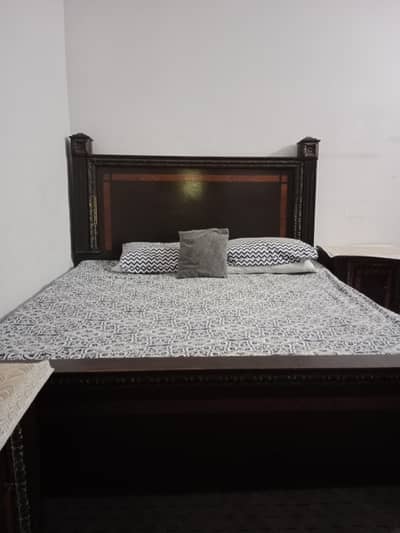 Bed with mattress
