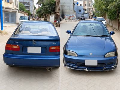 Honda Civic Dolphin 1995 | Sports Setup | 16" Alloy Rims |Retract Mirr