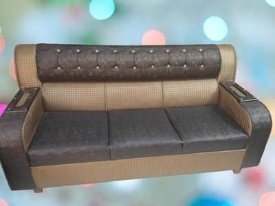 Premium 5-Seater Sofa Set (3+1+1) Dual-Tone Design