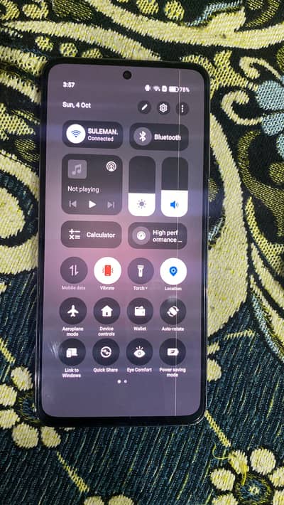 OPPO Reno12 F 10 by 9 mbl ha halki si line ha pannel pay