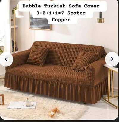 Bubble Turkish Sofa Covers 7 Seater