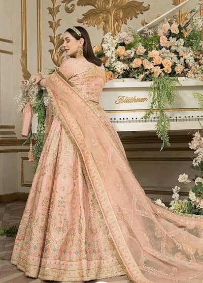 naqshi walima maxi/walima wear/walima bridal maxi