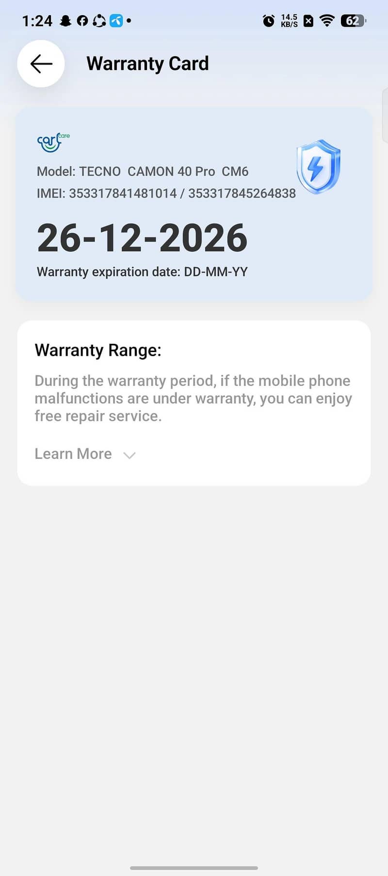 Tecno CAMON 40 Pro 4