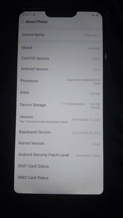 OPPO A3s