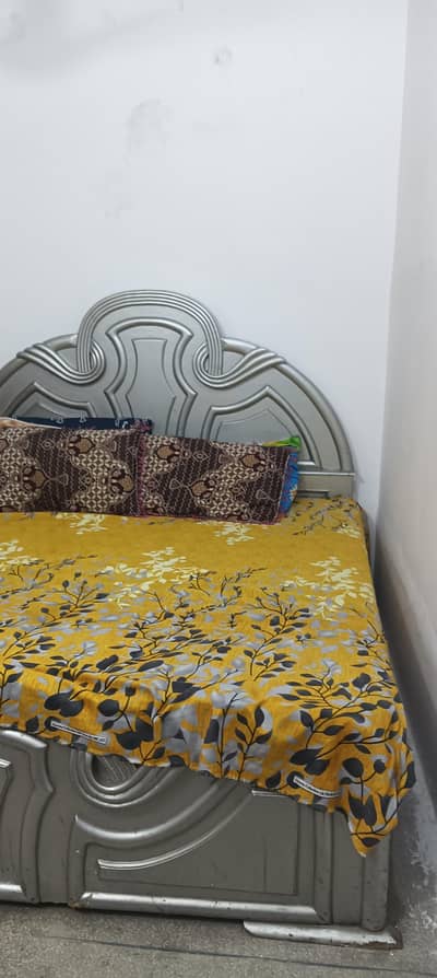 wooden bed