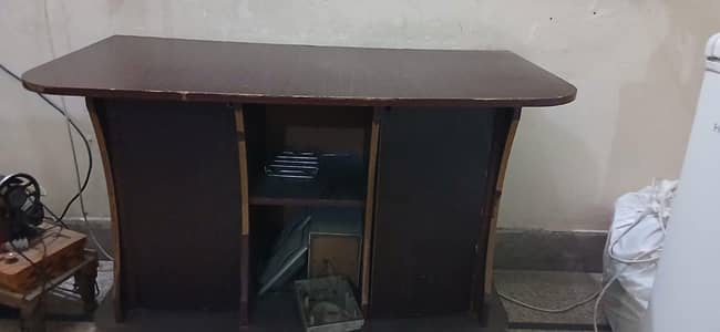 wooden iron stand