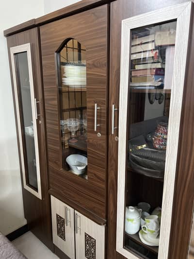 Almost new 3 door cabinet for multiple use