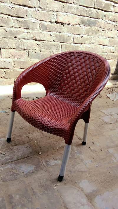 plastic chair and table