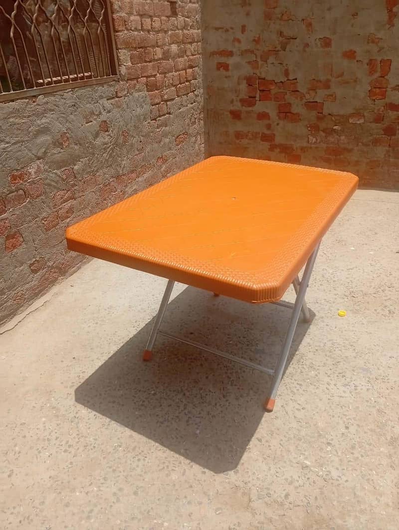 plastic chair and table 7