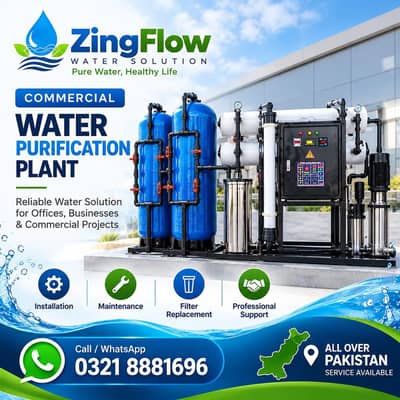 Water Purification Plant | RO Plant | Commercial & Domestic Water Sale