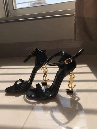 YSL Style Black Heels – Excellent Condition