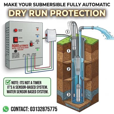 submersible pump dry run protection