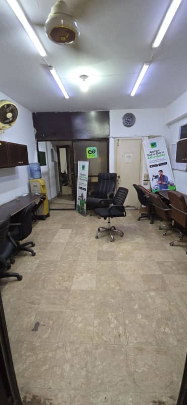 Sami furnished office for rent 600sqft in shahar e Faisal.