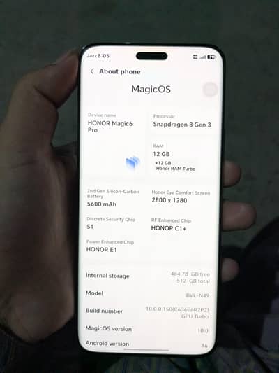 Honor Magic 6 Pro 12/512