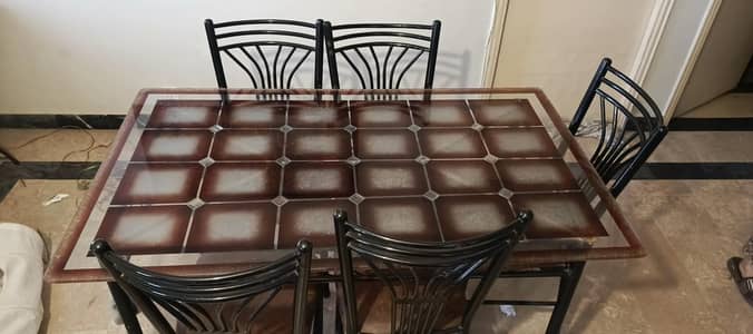 6 Seater Dining Table Set + 6 Chairs | Urgent Sale