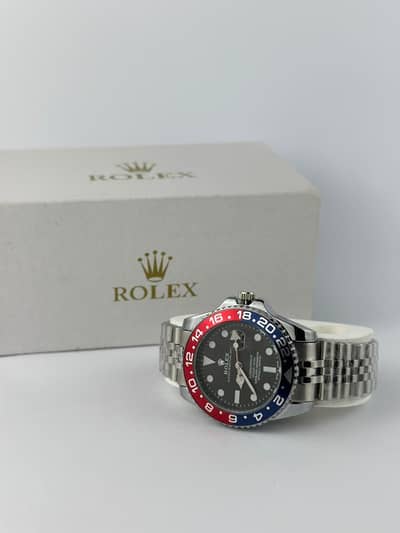 Men’s Luxury Automatic Stainless Steel Watch – Silver & Black