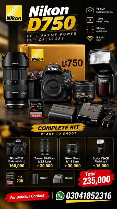 Nikon d750 for sale *Urgent sale* *+lens*