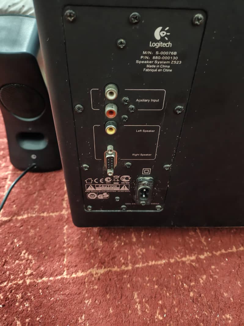 Logitech speaker system z523 7