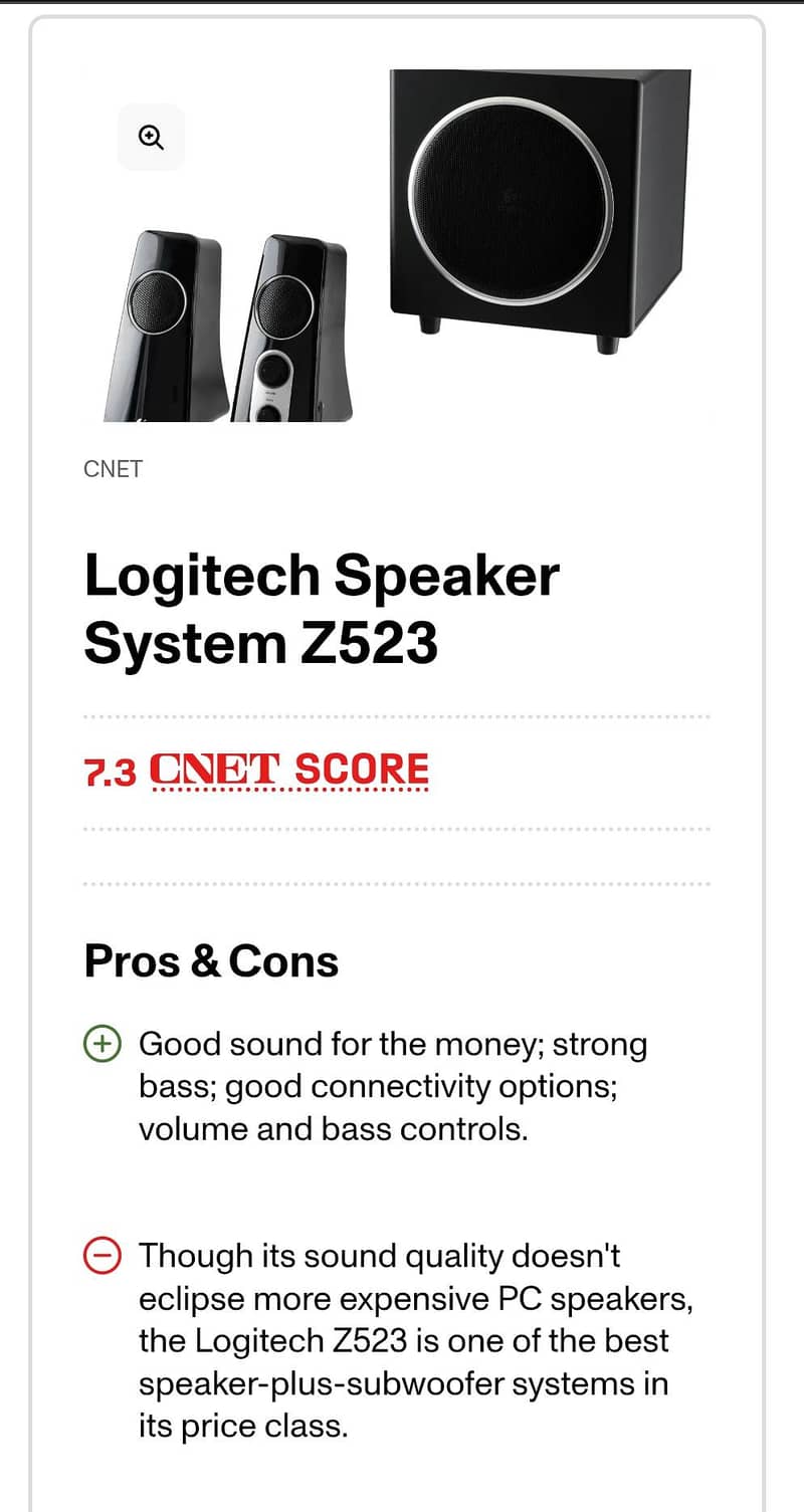Logitech speaker system z523 8