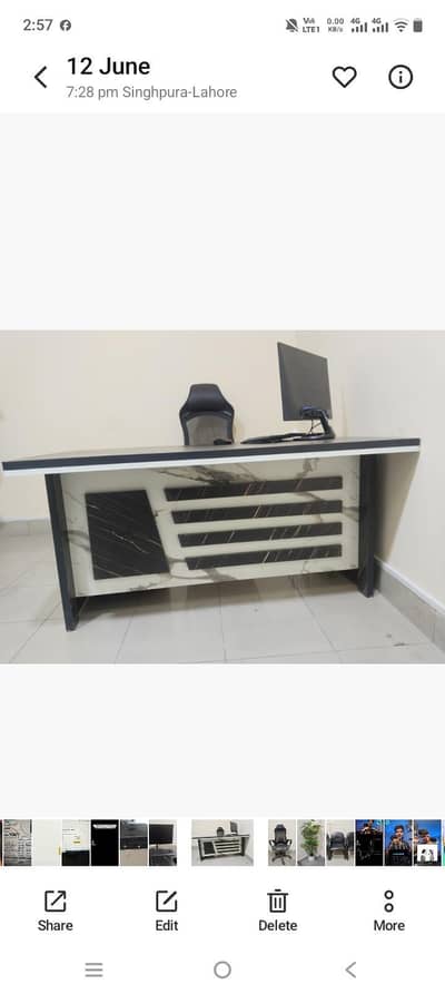 A New condition Table 3 fit to 8fit and 3 chairs for sale urgent sale
