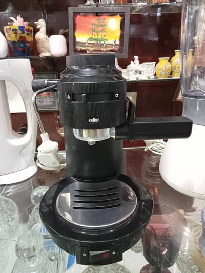 Original vintage Braun Espresso Coffee machine black _German made