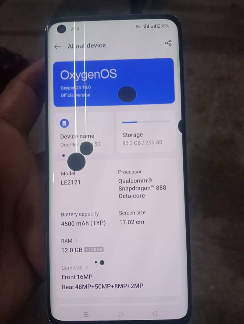 One Plus 9 Pro 12+12/256 2