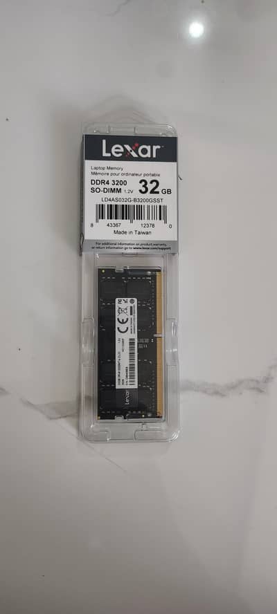 Lexar 32Gb + 16Gb Ddr4 Laptop Ram 3200Mhz | Seal Pack