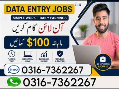 1- Home-Based Online Jobs | Typing | Data Entry | Teaching
