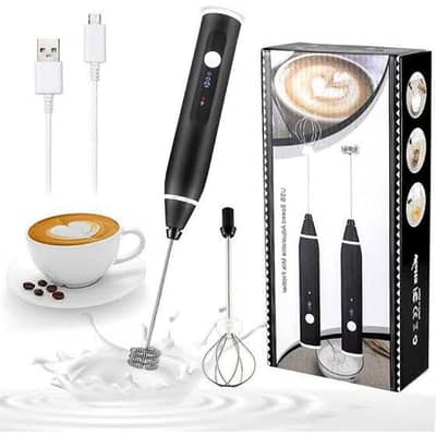 Rechargeable Coffee Beater Electric Milk Frother | USB Charging Handhe