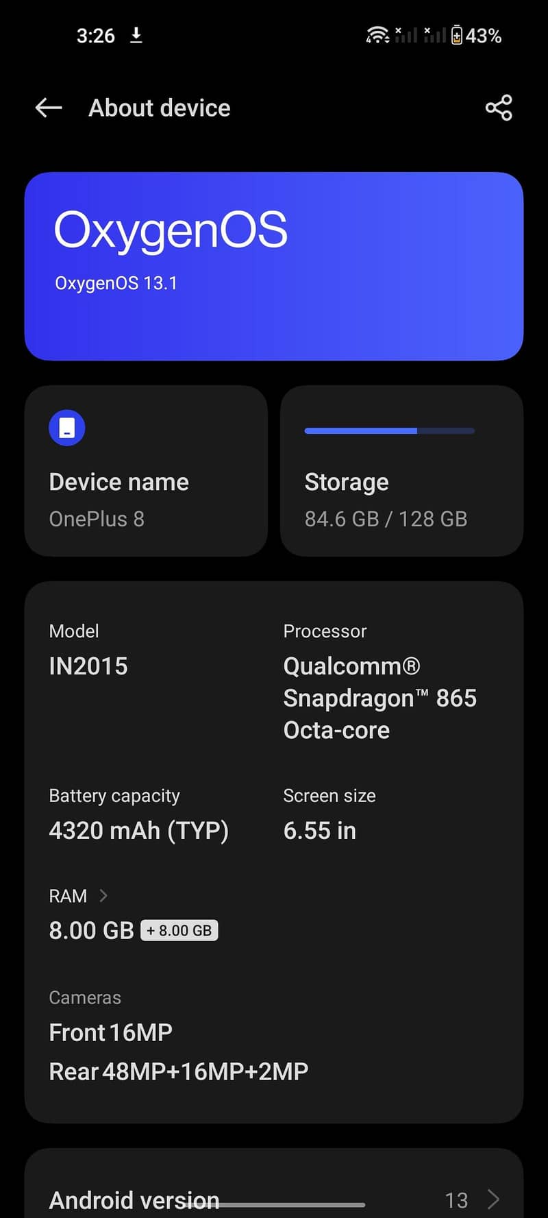 One Plus 8 1