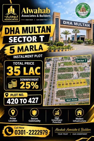 installment plot Sec T DHA multan
