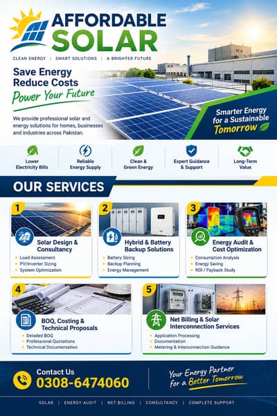 Solar System Design, Consultancy & Net Billing Services