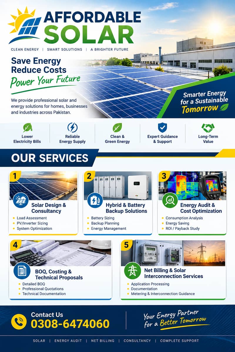 Solar System Design, Consultancy & Net Billing Services 0