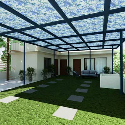fiberglass Terrace Shade - Garage Shade - fiberglass shaeds