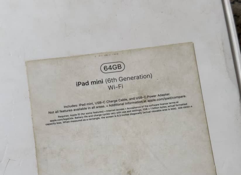 Ipad Mini 6 model 6th Generation 8