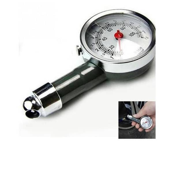 Tire Pressure Gauge 0-100 PSI for Auto, Bike, and Motor Use