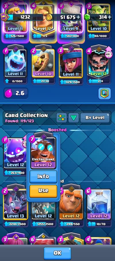 Clash royal id 6500 trophies km price ho jayegi 4 card lock just