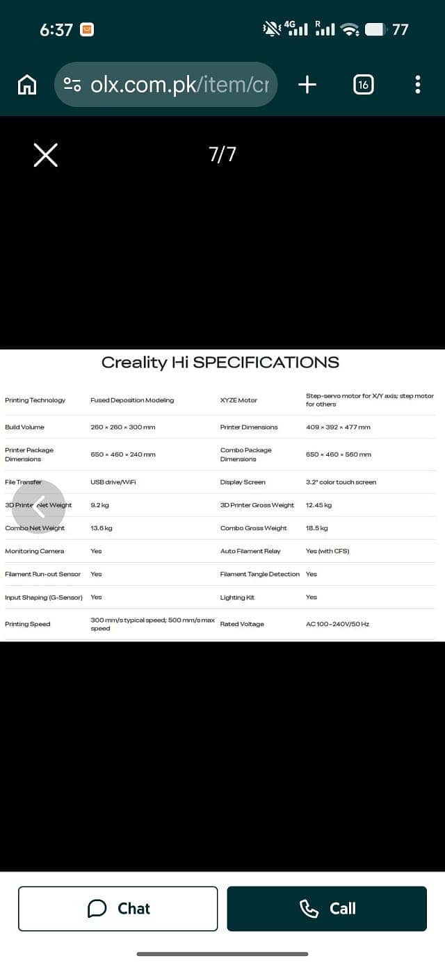 Creality Hi 3D Printer 2