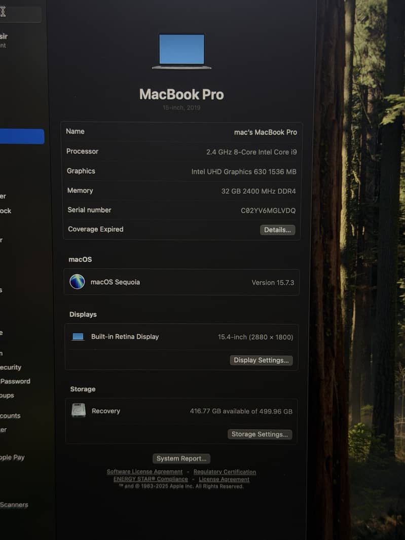 Mac book Pro 2019 3