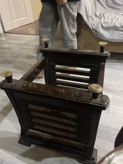 Side table only mirror broken