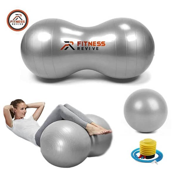 Peanut Ball Exercise Yoga Stability Ball – Anti-Burst PVC Balance Ball for Labor Birthing, Postpartum Recovery, Sensory Play & Home Gym | 90x45cm | 150kg Capacity | Free Pump Included