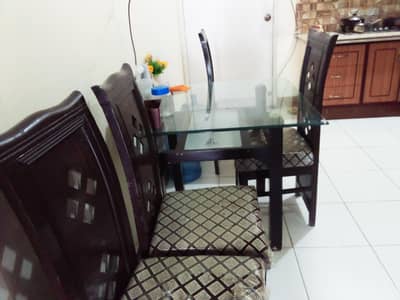 dining table and 4 chairs