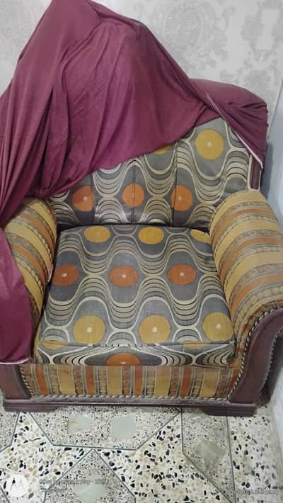 sofa set 5 siter with cover or table