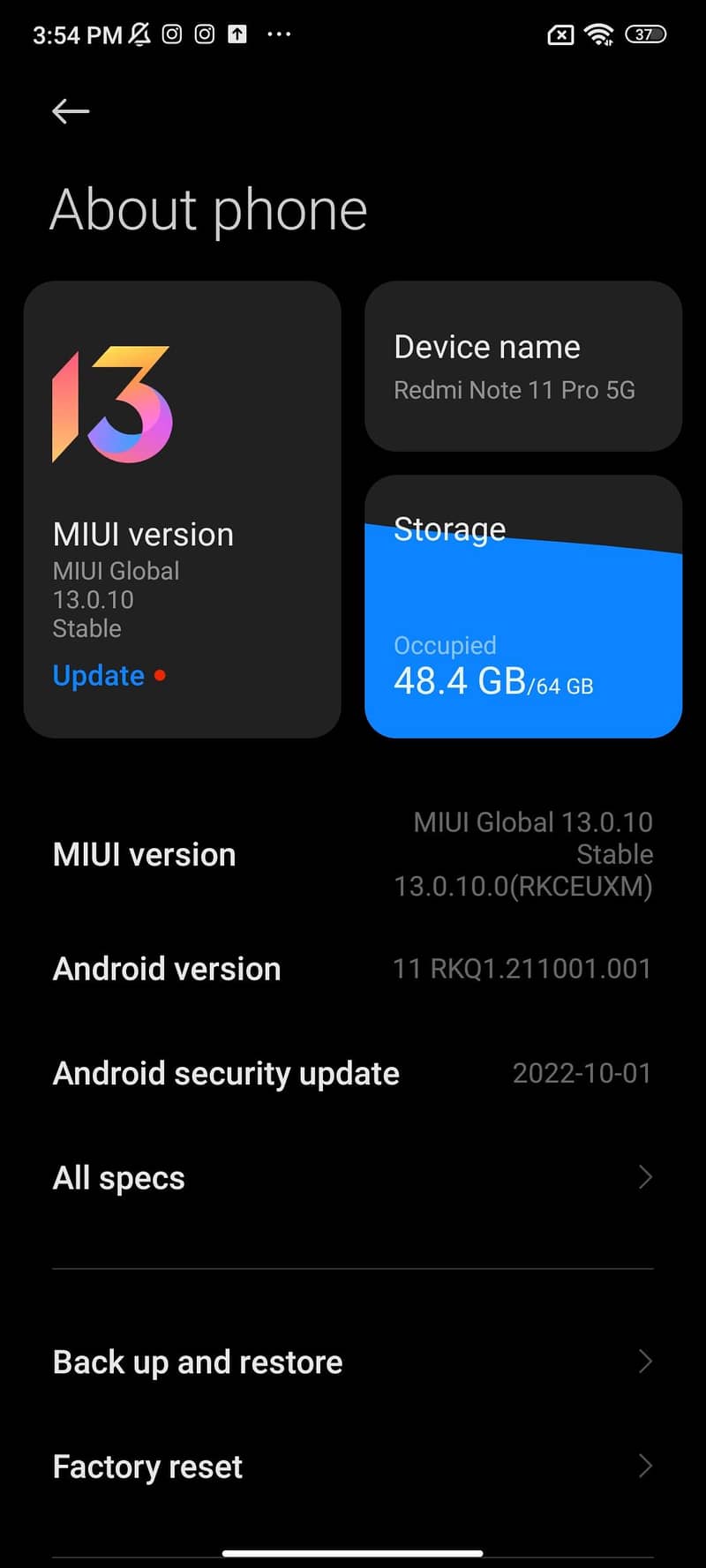 Xiaomi Redmi Note 11 Pro 5