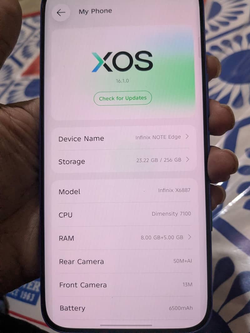 Infinix note edge 1