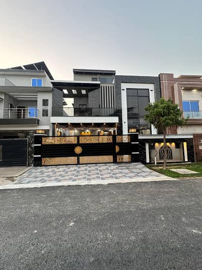 10-Marla House with High-End Ultra Modern Front Elevation For Sale In LDA Approved Society